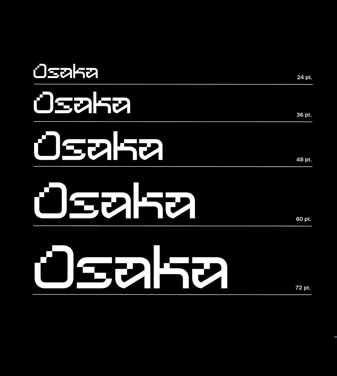 Osaka Sizes